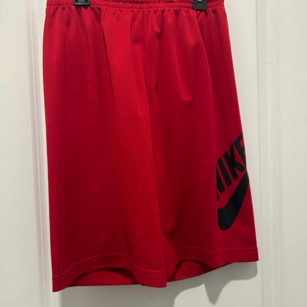 Nike Red and Black Athletic Shorts
